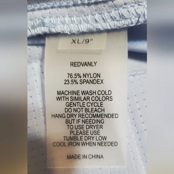 Men's Redvanly Light  Blue Pull-on Performance Shorts With Zipper. Sz XL NWOT - Picture 8 of 8